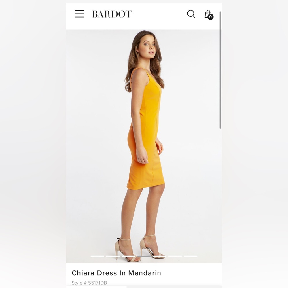 Bardot Chiara Dress In Mandarin